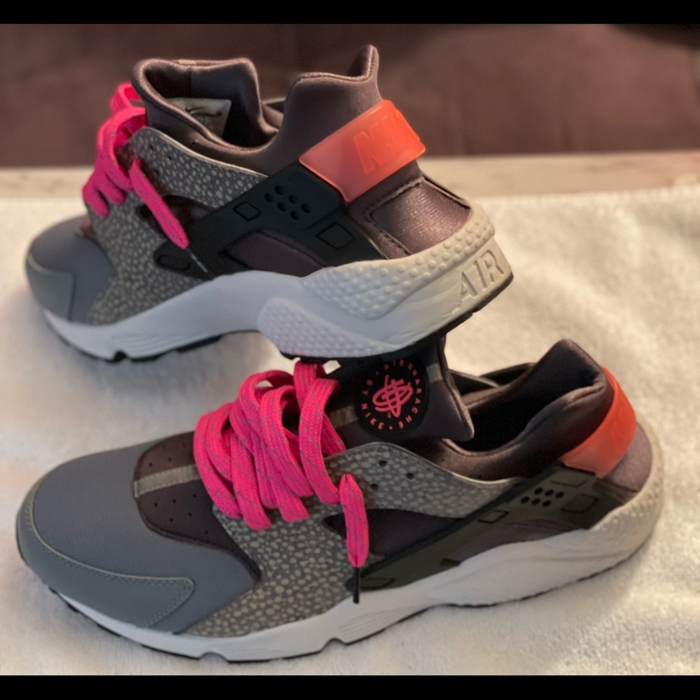 Nike Air Hurrache Sz 13 Grey/Pink/Blk